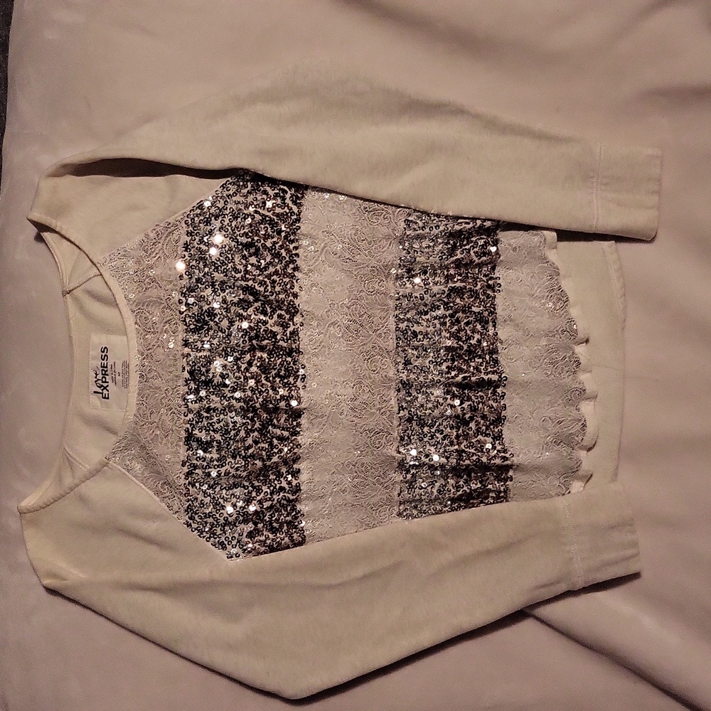 Small womens express fleece lined top
